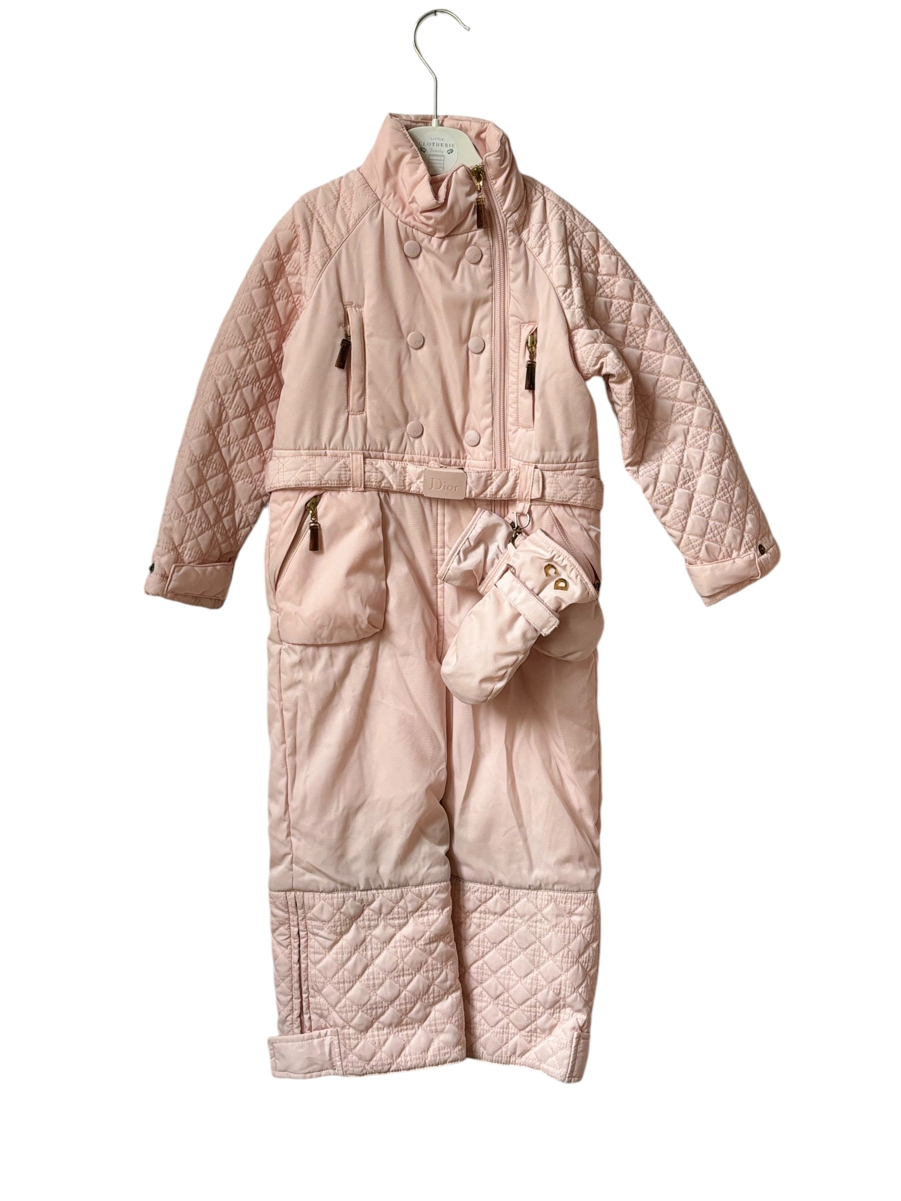Combinaison ski Dior avec moufles 4 ans