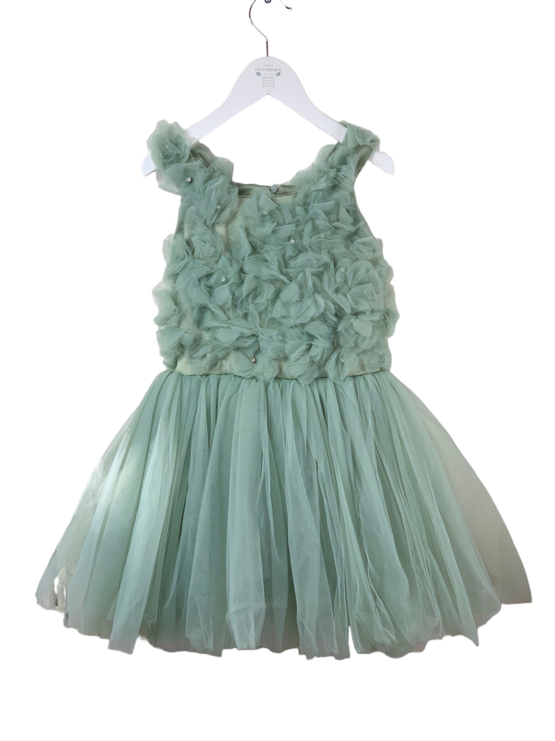Robe de Gala vert d'eau 8 ans