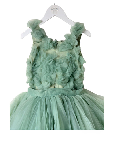 Robe de Gala vert d'eau 8 ans