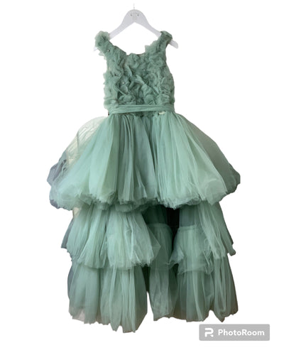 Robe de Gala vert d'eau 8 ans