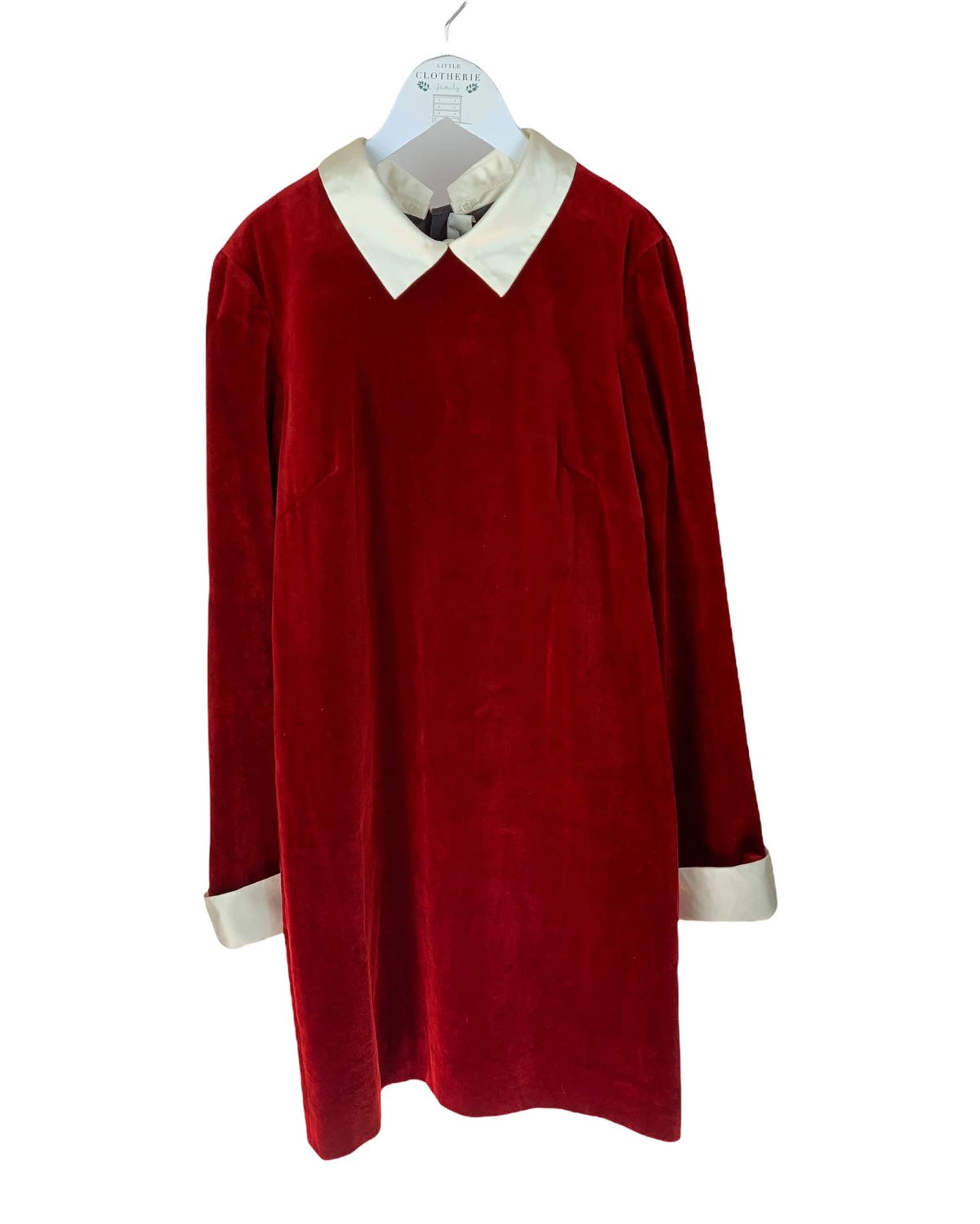 Robe Bonpoint Couture velours rouge taille XS / 16 ans
