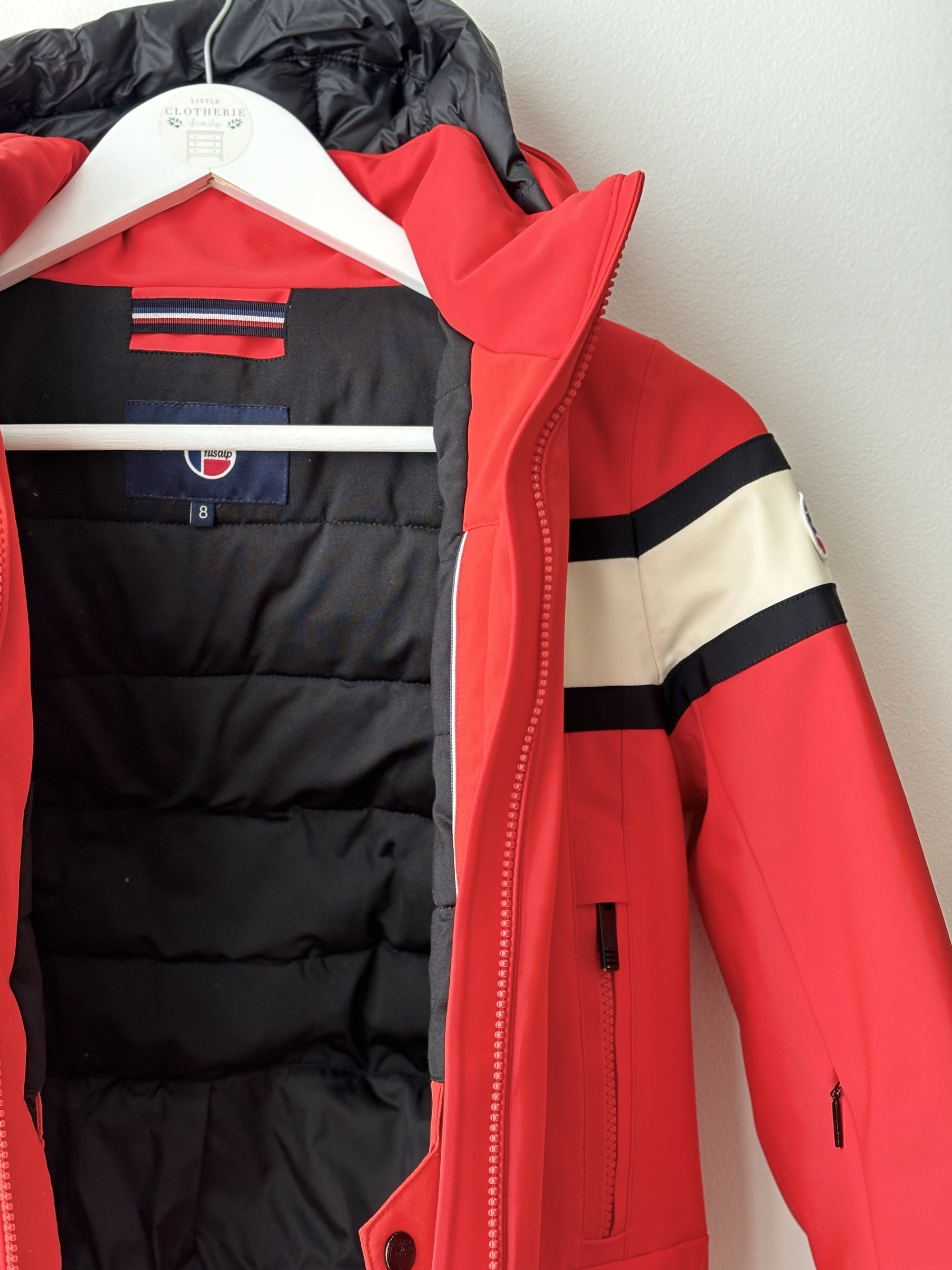 Veste ski rouge Fusalp 8 ans