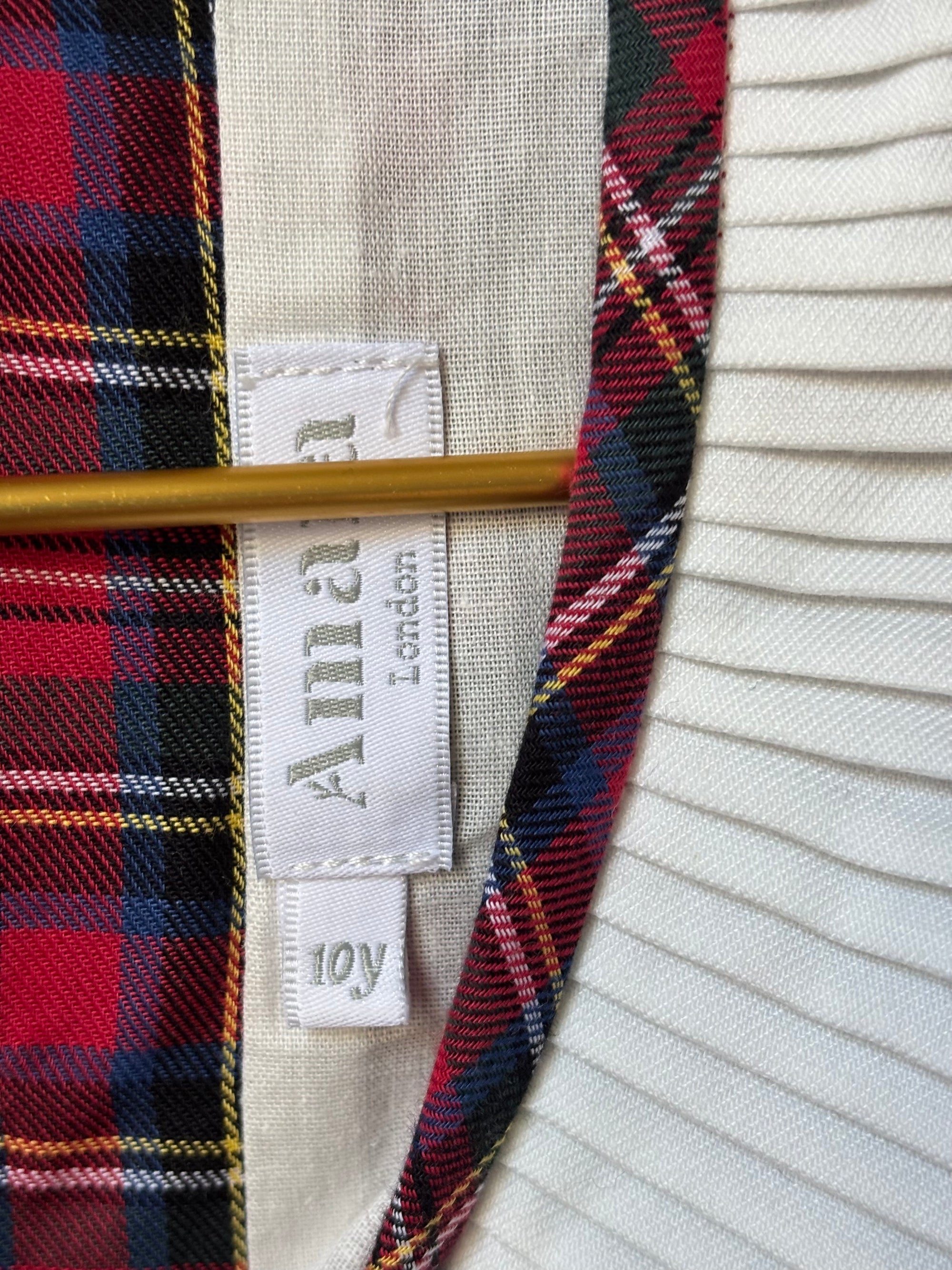 Robe AMAIA écossaise 10 ans