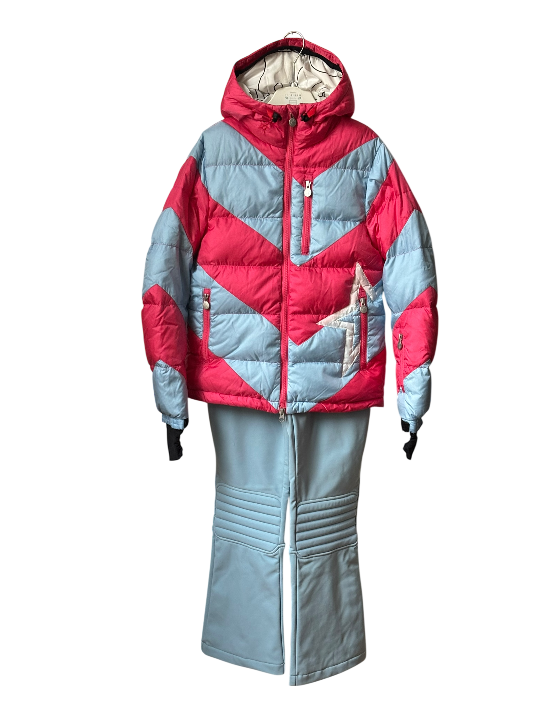 Ensemble ski bleu ciel/rose Perfect Moment 12 ans