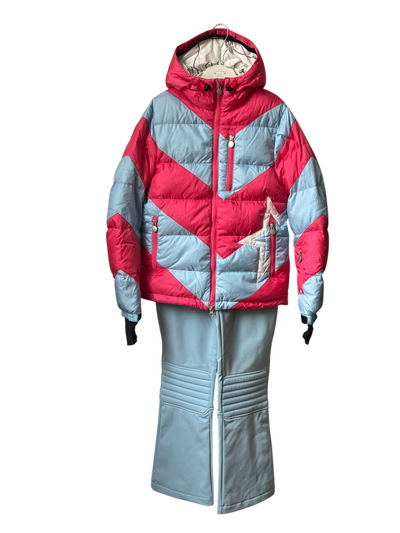 Ensemble ski bleu ciel/rose Perfect Moment 12 ans