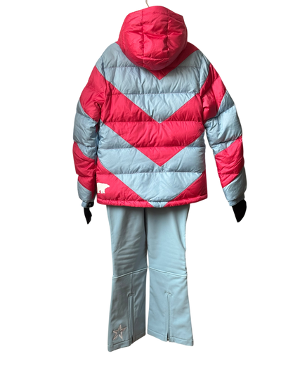 Ensemble ski bleu ciel/rose Perfect Moment 12 ans