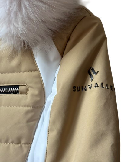 Ensemble ski Femme SUNVALLEY beige/blanc taille 40-42/L