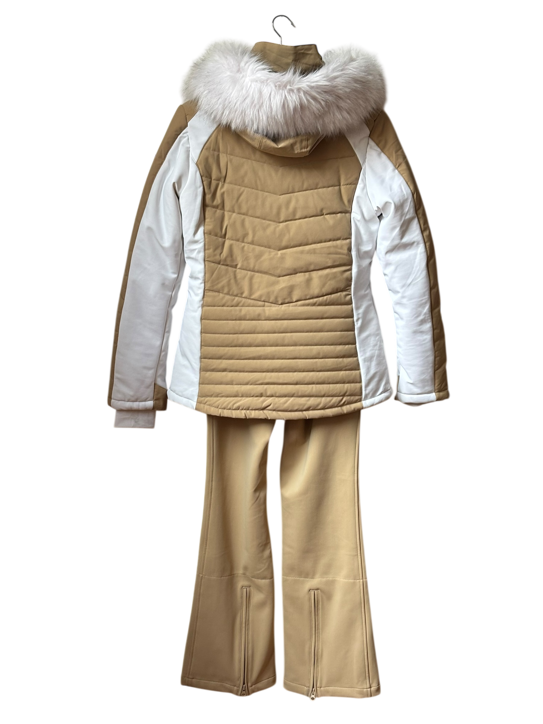 Ensemble ski Femme SUNVALLEY beige/blanc taille 40-42/L