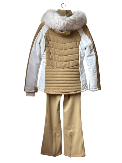 Ensemble ski Femme SUNVALLEY beige/blanc taille 40-42/L