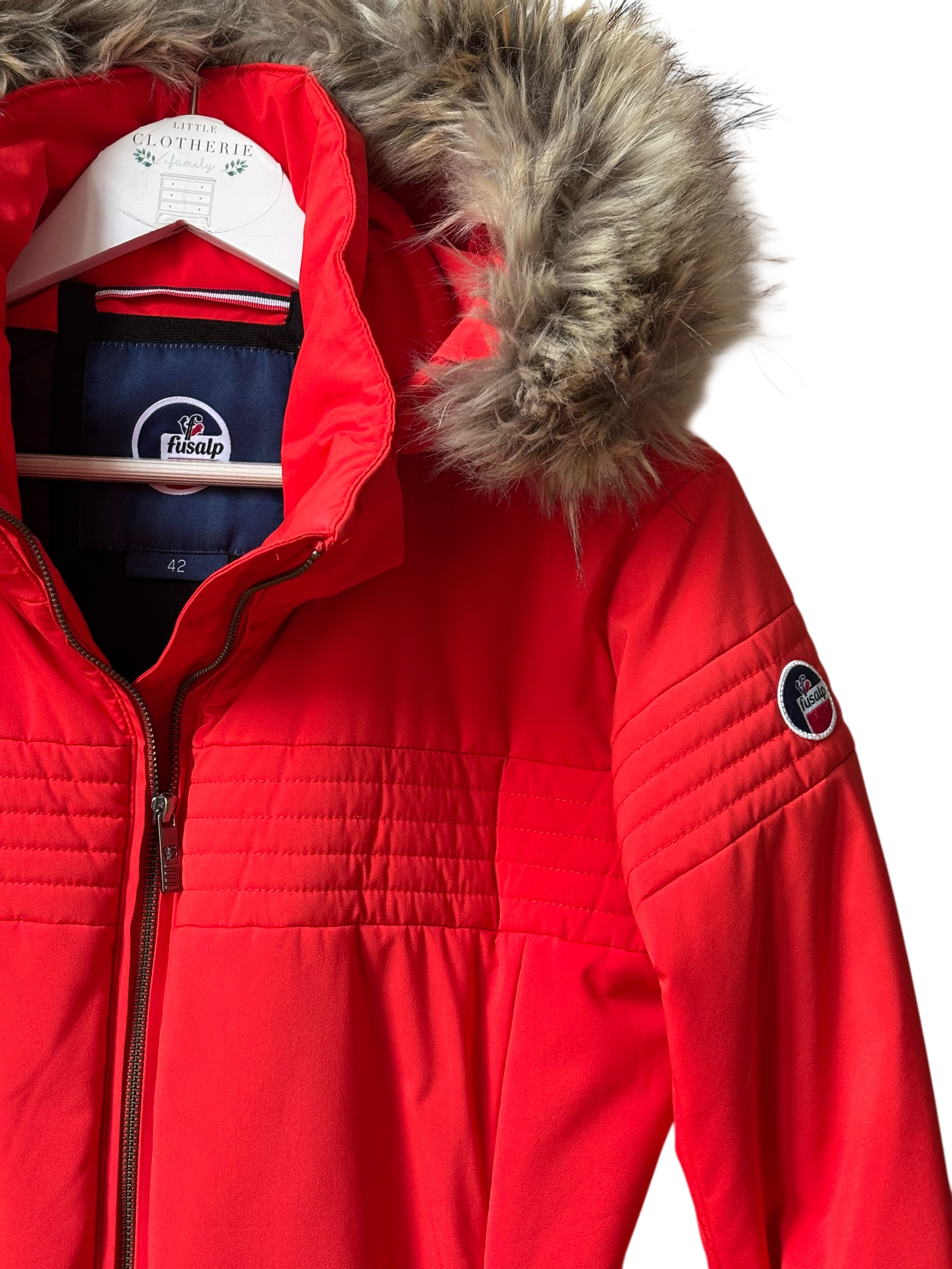 Veste ski Femme rouge orangé FUSALP taille 42 (40/42)