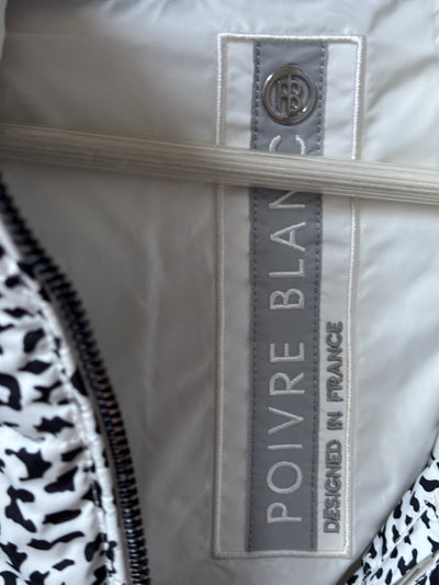 Doudoune de ski Femme POIVRE BLANC "CHLOE" Blanche et noire taille 16 ans/XS-S