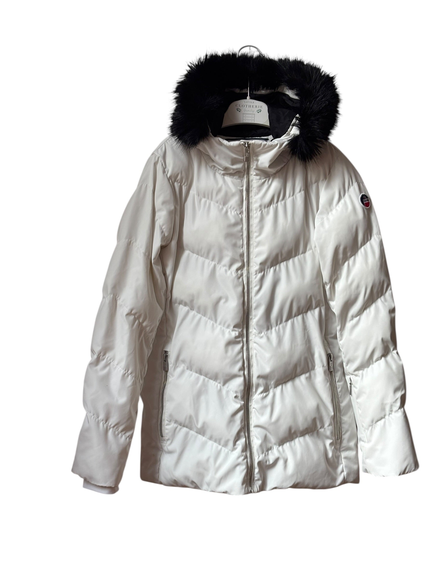 Veste ski fille "Delphine JR" Fusalp 14 ans Blanche