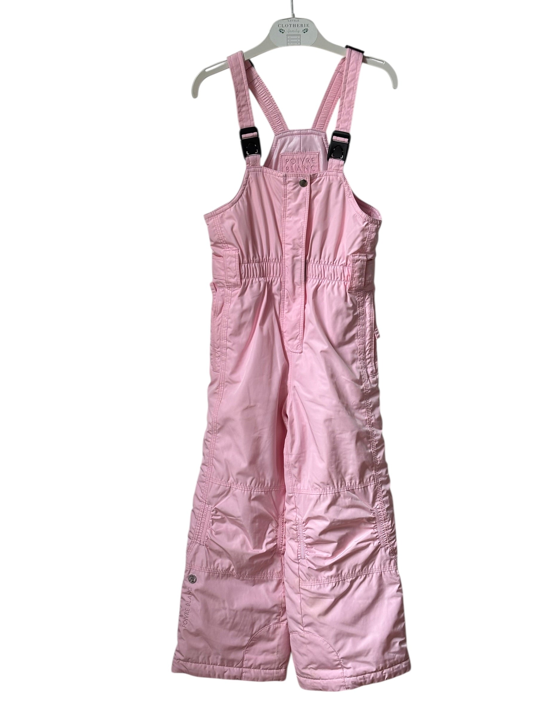 Salopette rose pale  Poivre Blanc 7 ans