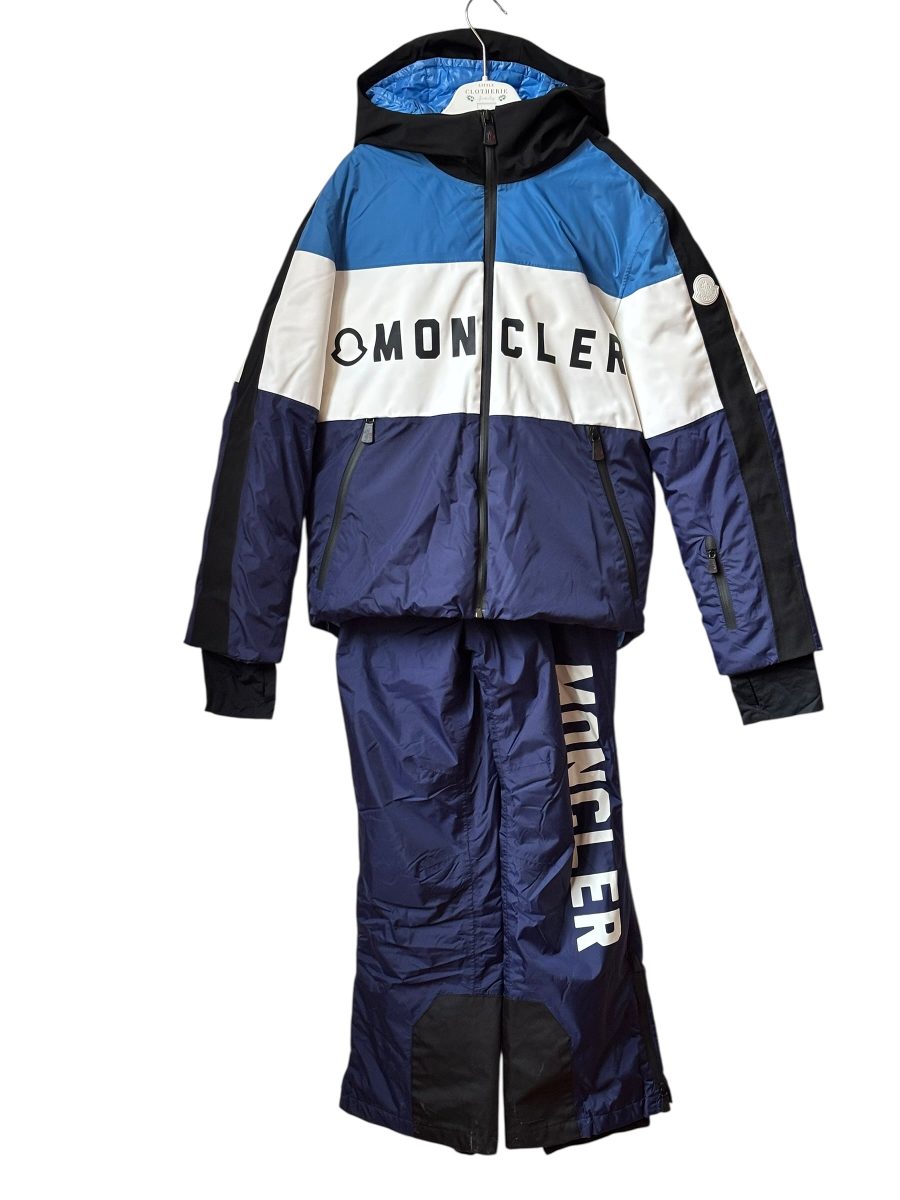 Tenue de ski Moncler bleue 12 ans