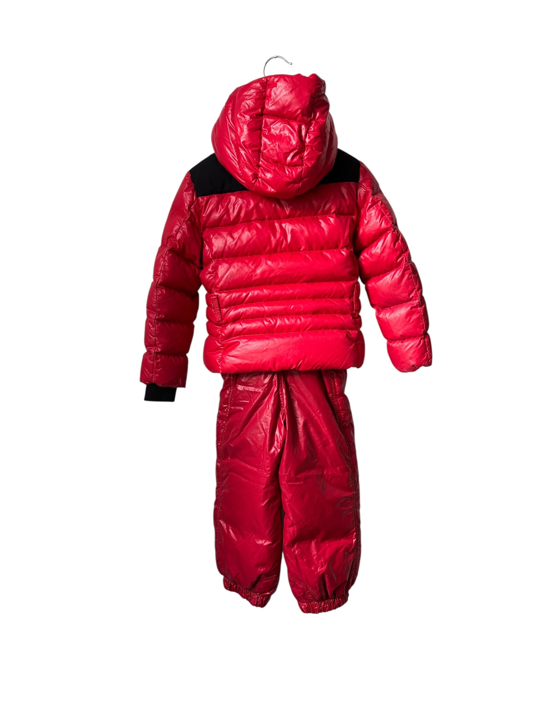 Ensemble Veste de ski Moncler rouge 5 ans