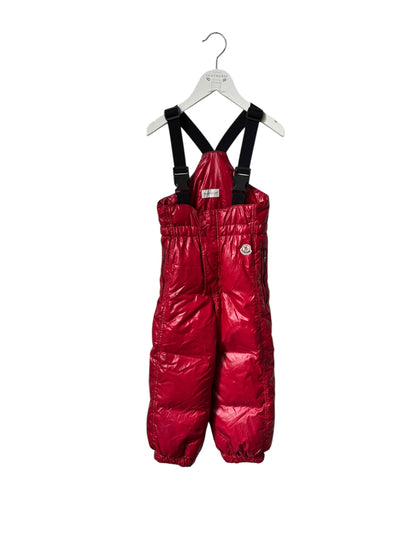 Ensemble Veste de ski Moncler rouge 5 ans