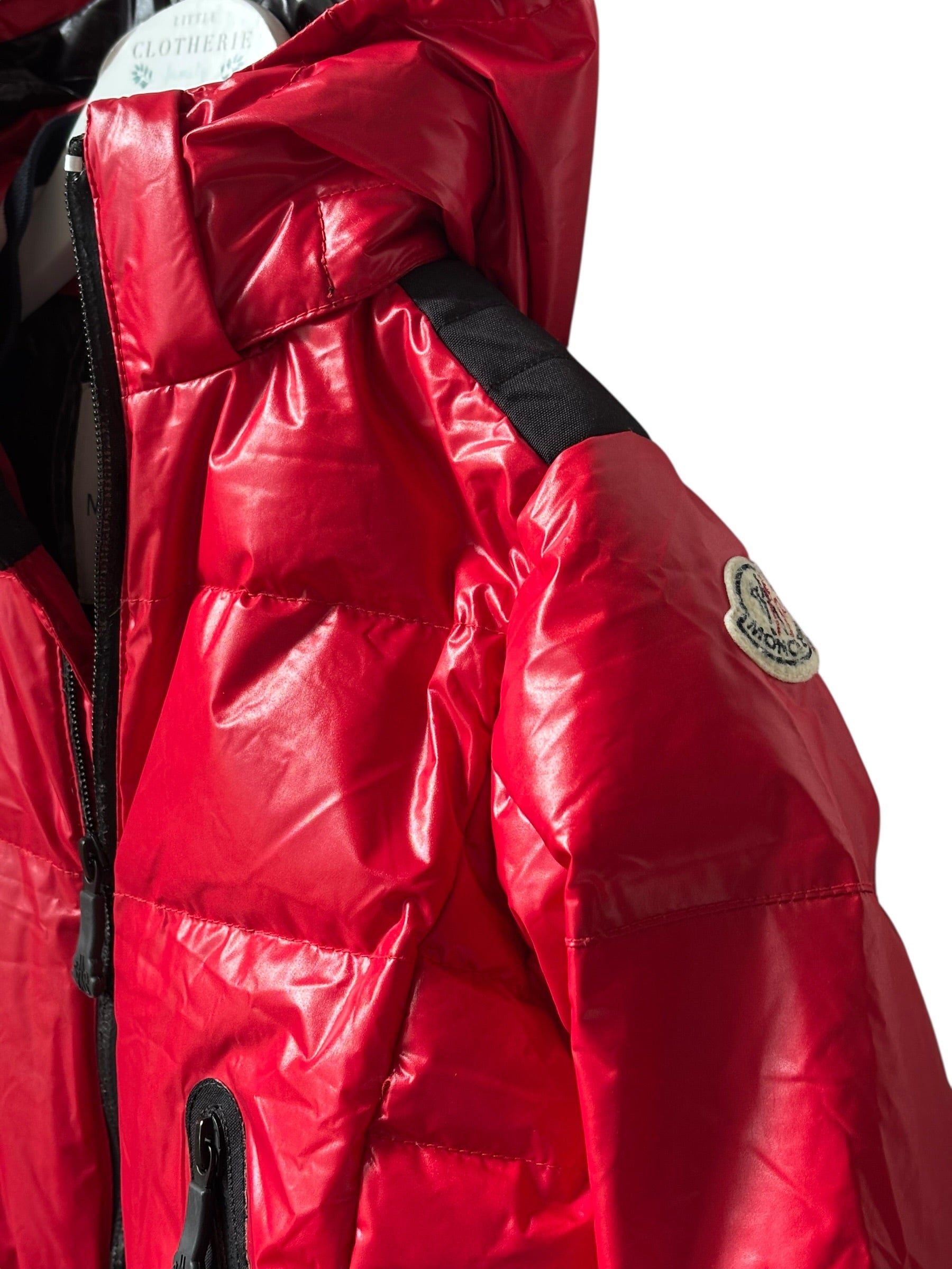 Veste ski Moncler rouge 5 ans