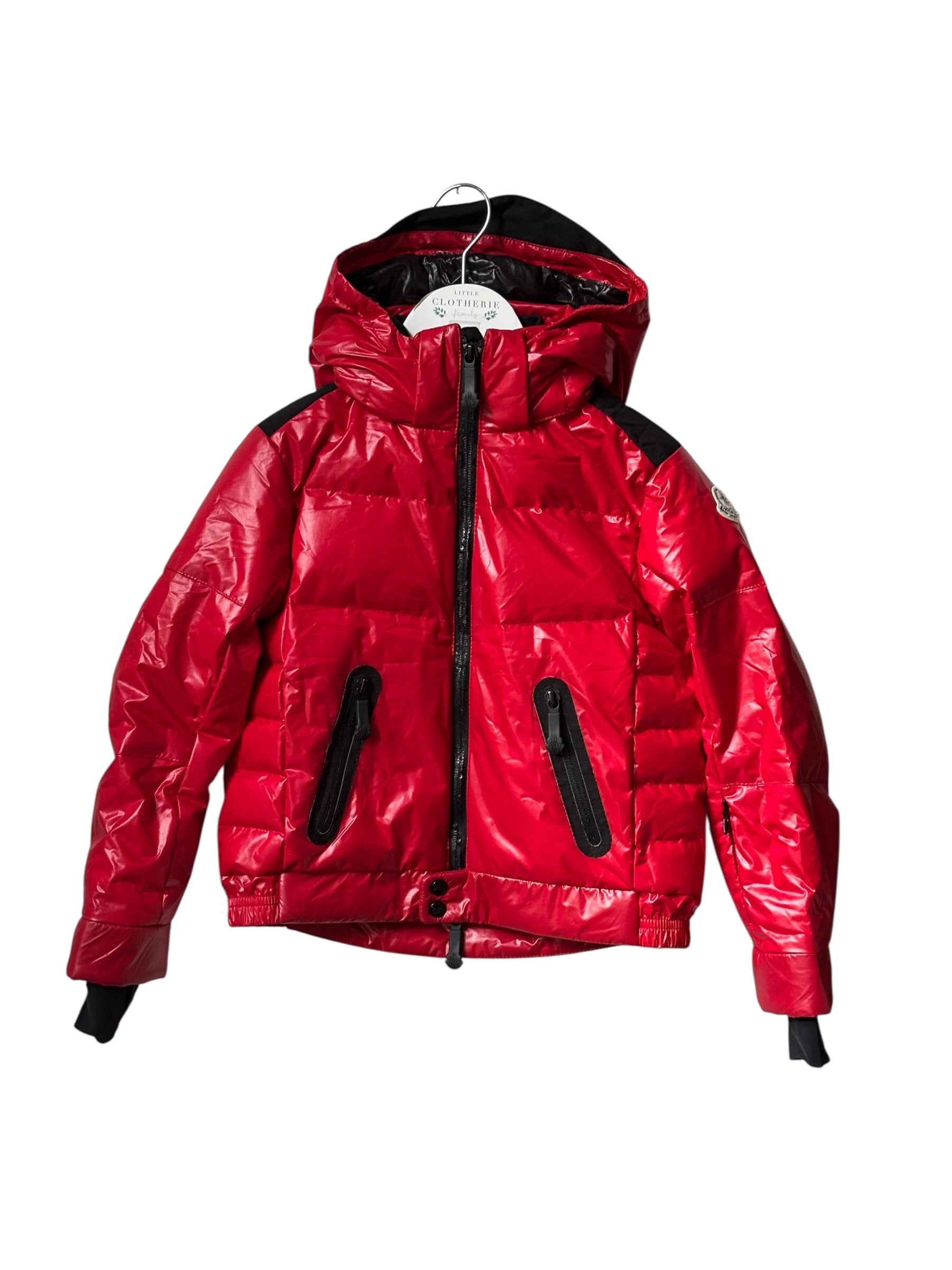 Veste ski Moncler rouge 5 ans