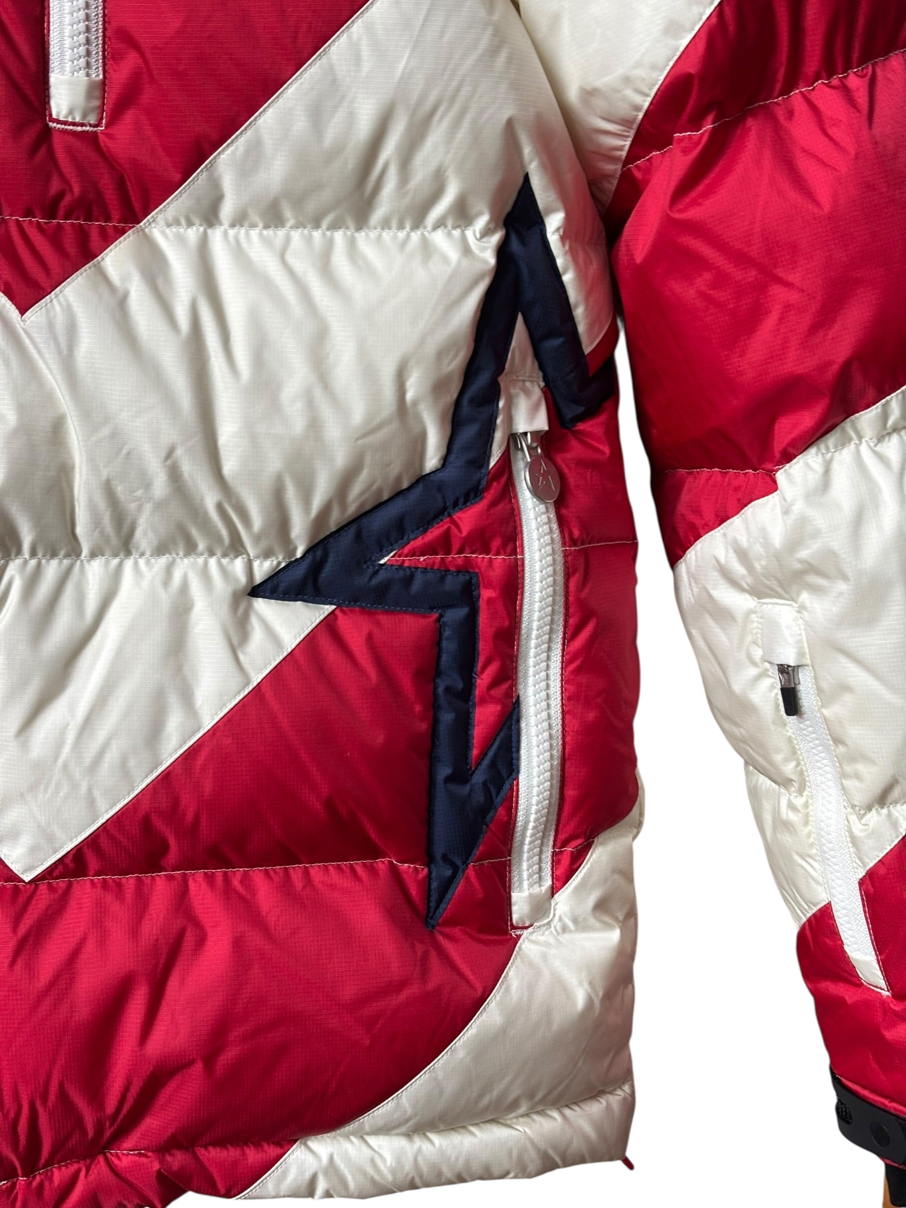Doudoune de ski mixte Perfect Moment 12 ans rouge/ blanc