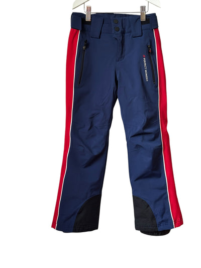 Pantalon de ski bleu et rouge Perfect Moment 6 ans