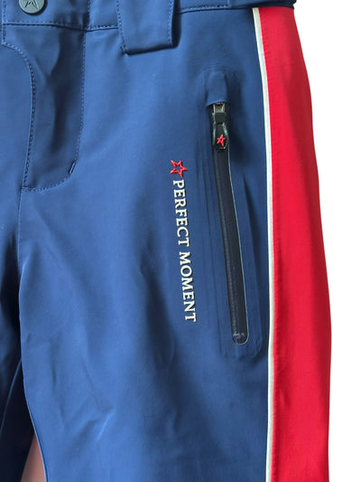 Pantalon de ski bleu et rouge Perfect Moment 6 ans