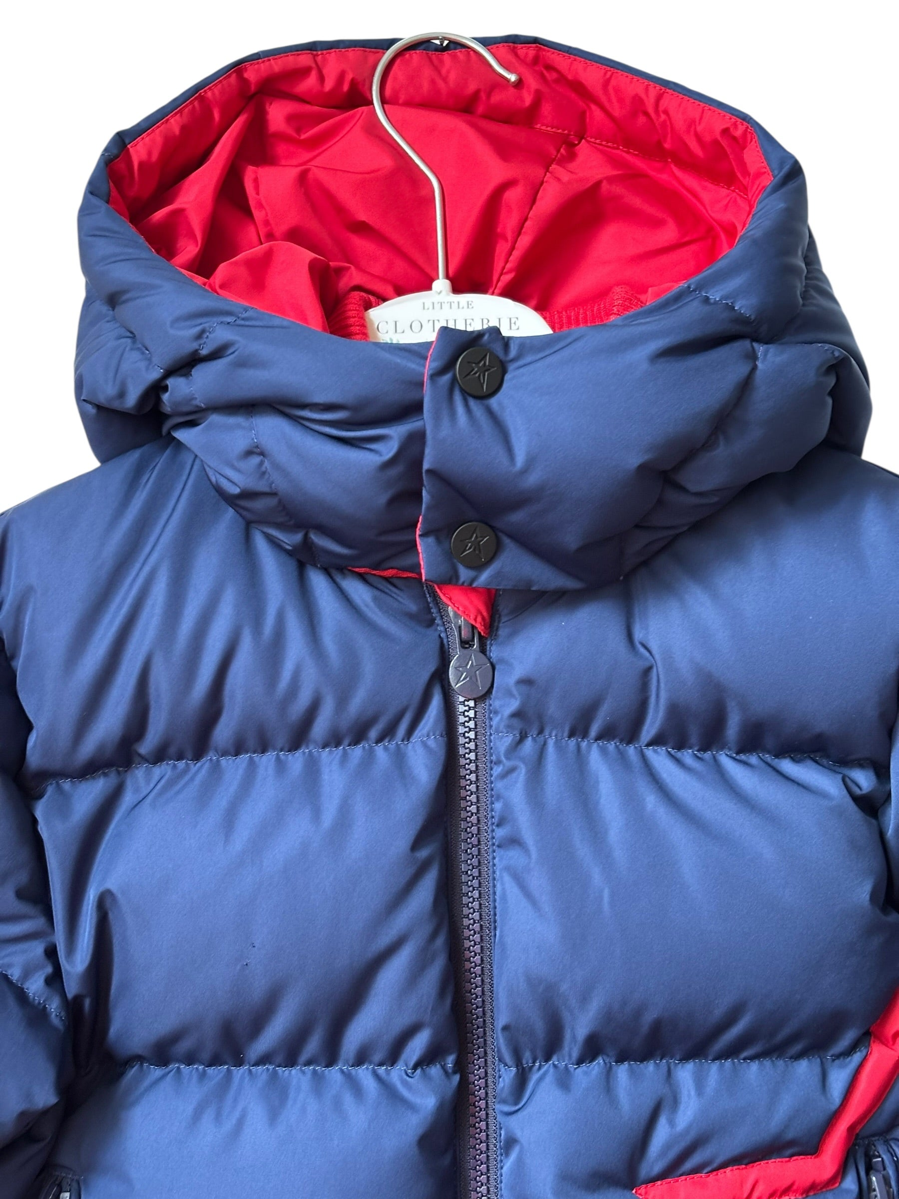 Doudoune de ski mixte Perfect Moment 6 ans marine et rouge
