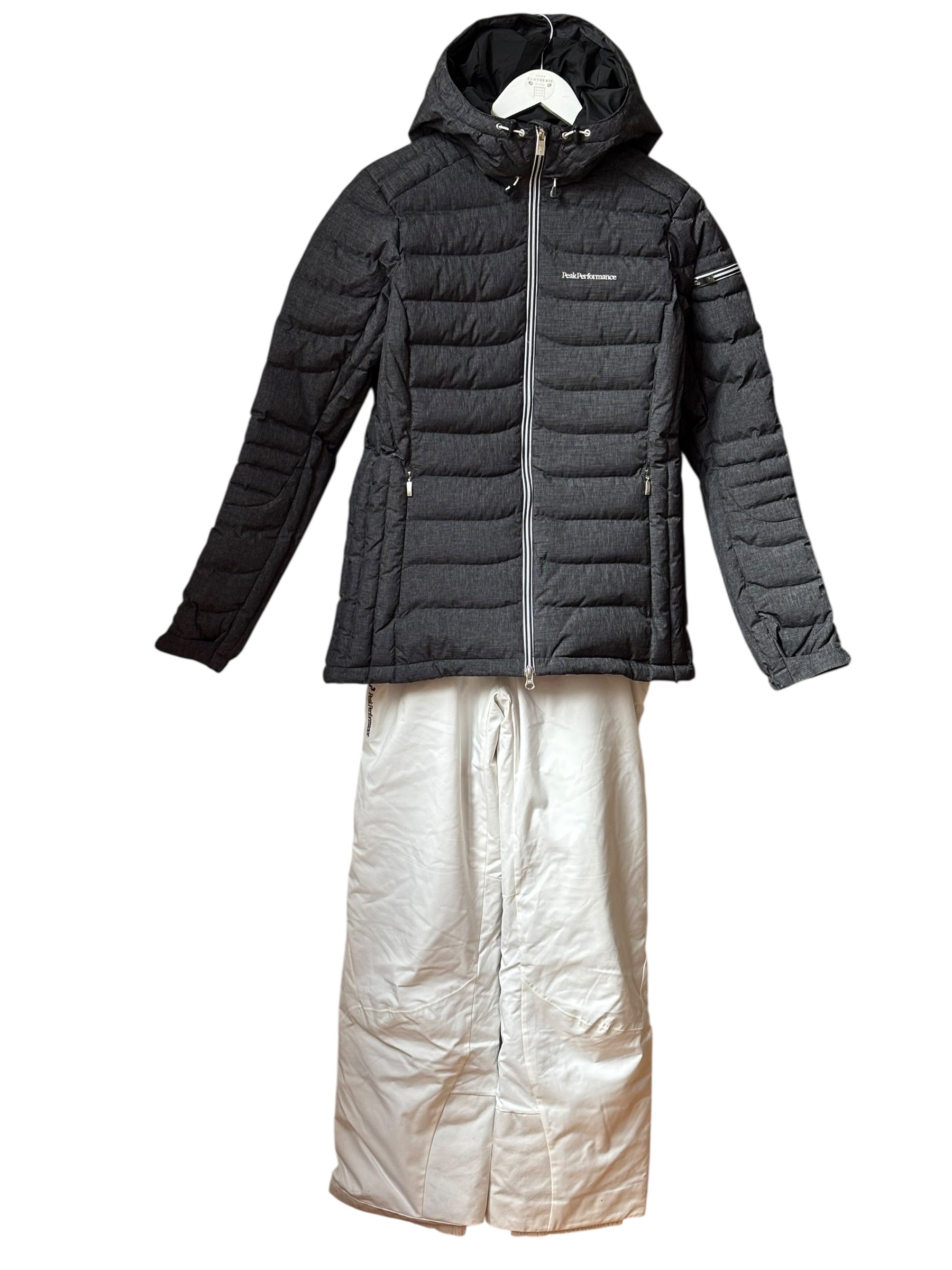 Ensemble ski Femme PEAK PERFORMANCE gris antharcite/blanc  taille 38-40/M - L