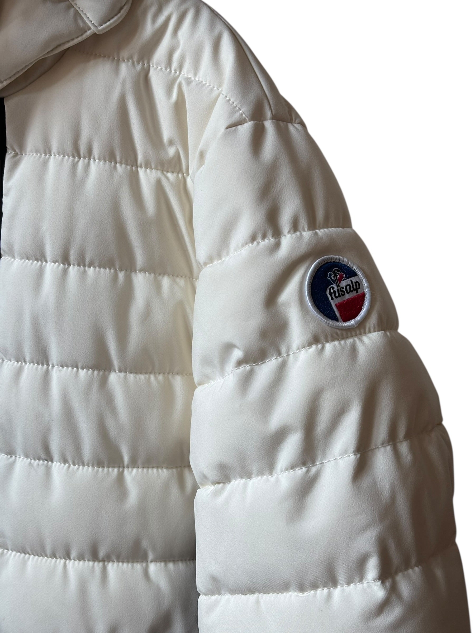 Veste ski fille blanche et noire Fusalp 14 ans