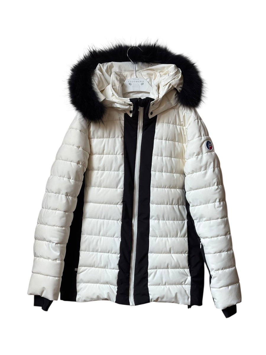Veste ski fille blanche et noire Fusalp 14 ans