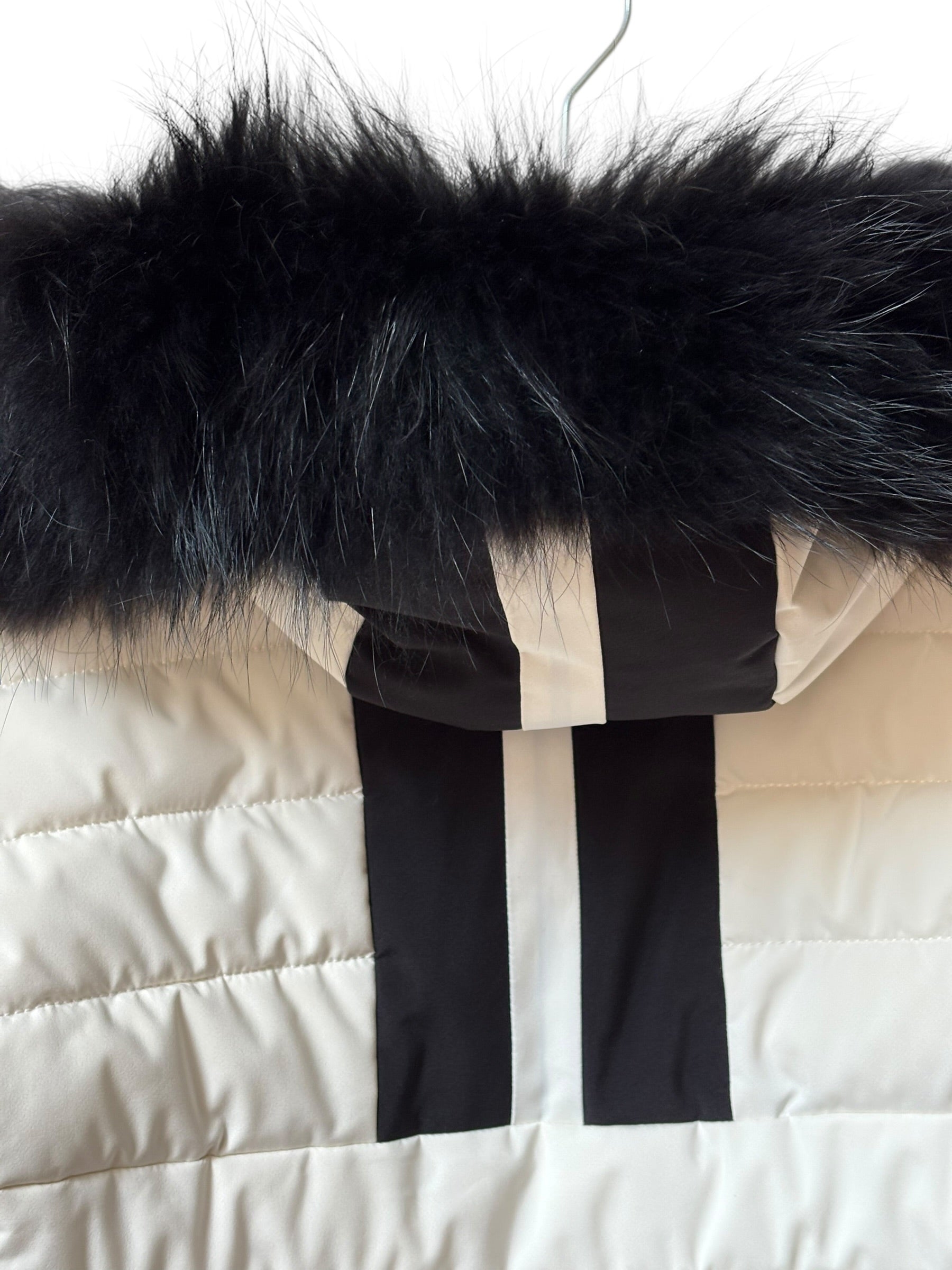 Veste ski fille blanche et noire Fusalp 14 ans