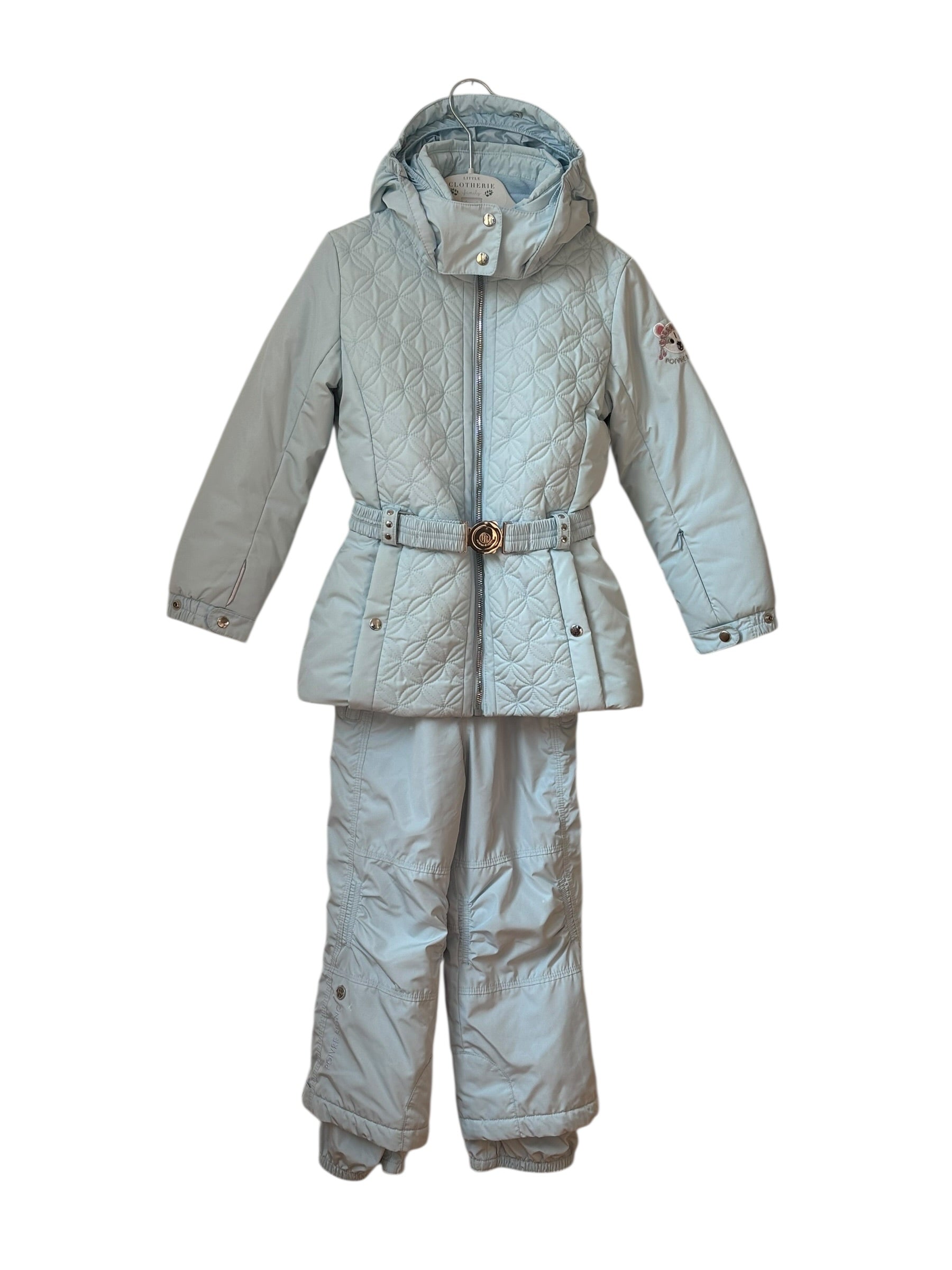 Tenue de ski bleu ciel Poivre Blanc 5/6 ans