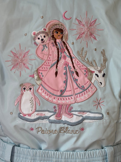 Tenue de ski bleu ciel Poivre Blanc 5/6 ans