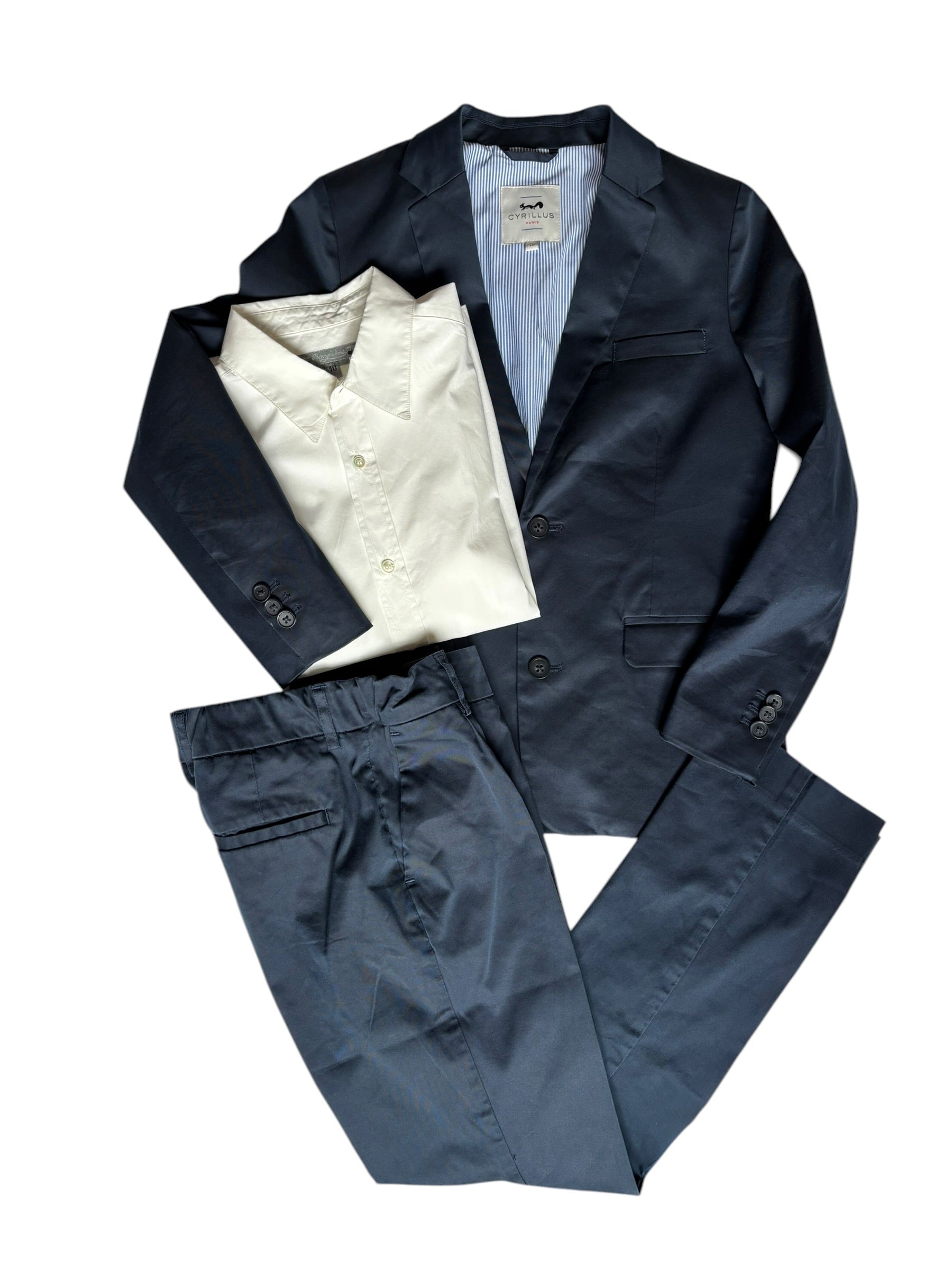 Costume Cyrillus Cérémonie et chemise Bonpoint 10 ans