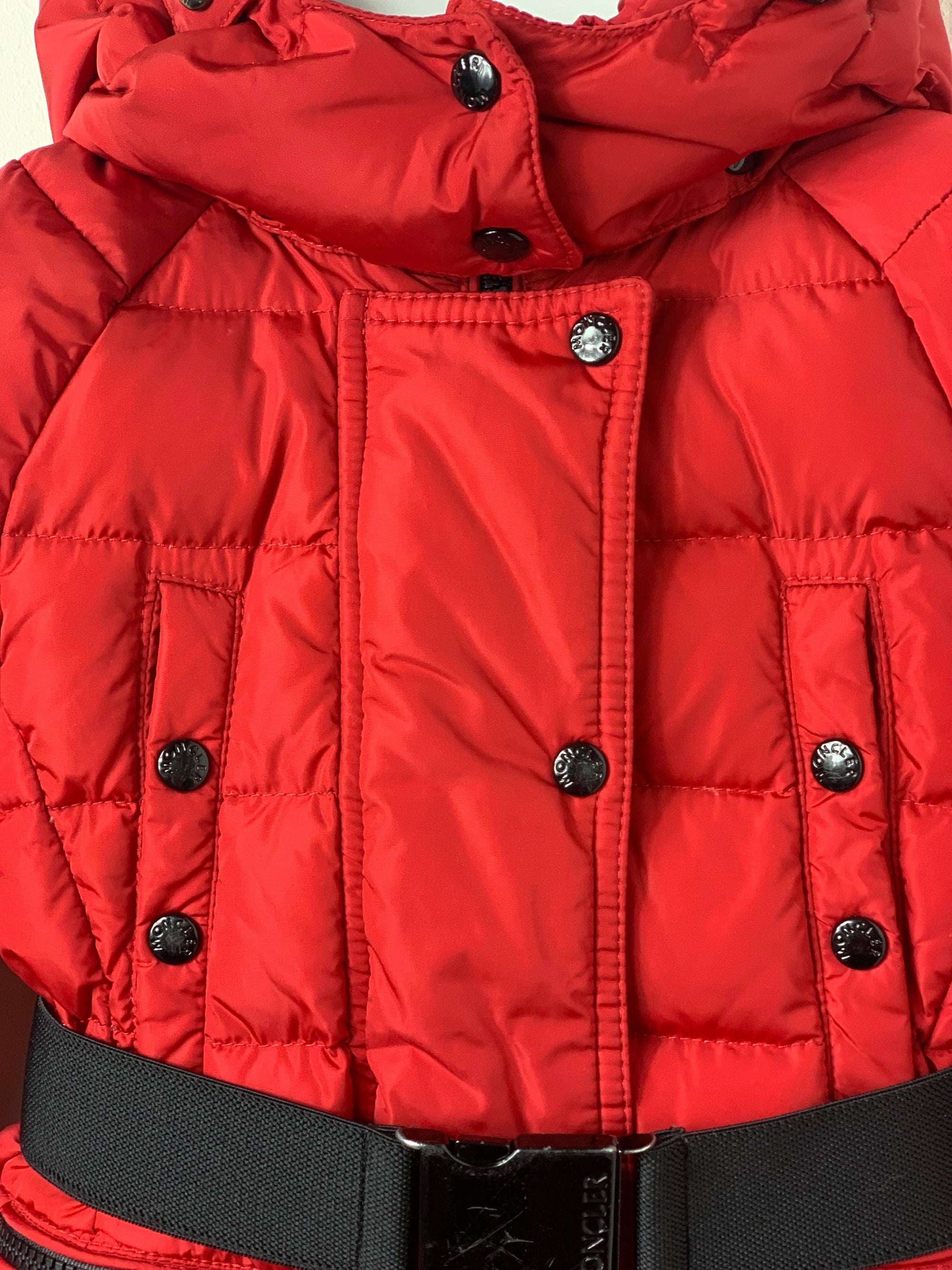 Ensemble ski Moncler rouge 4 ans