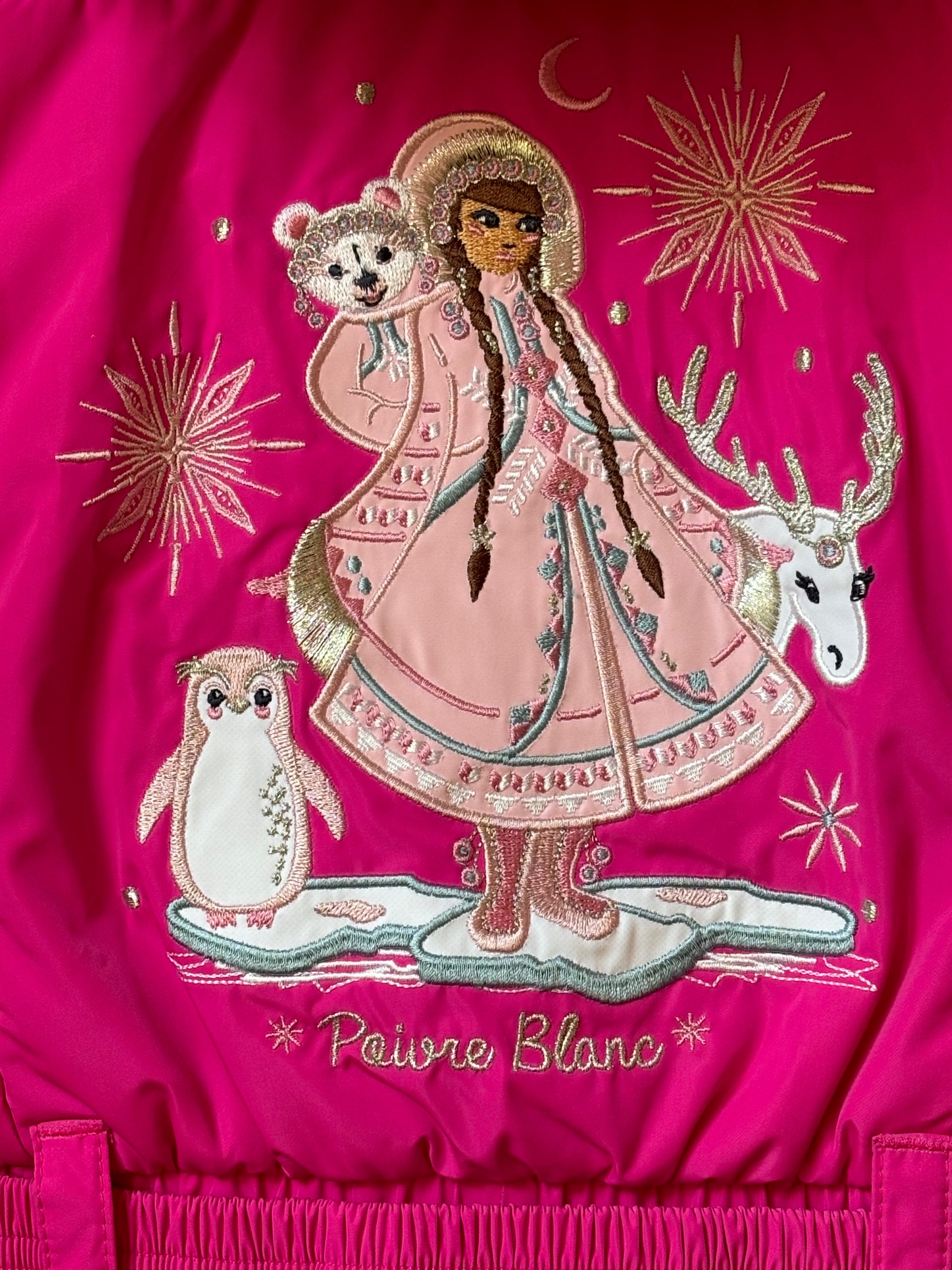 Combinaison rose ski Poivre Blanc 18 mois