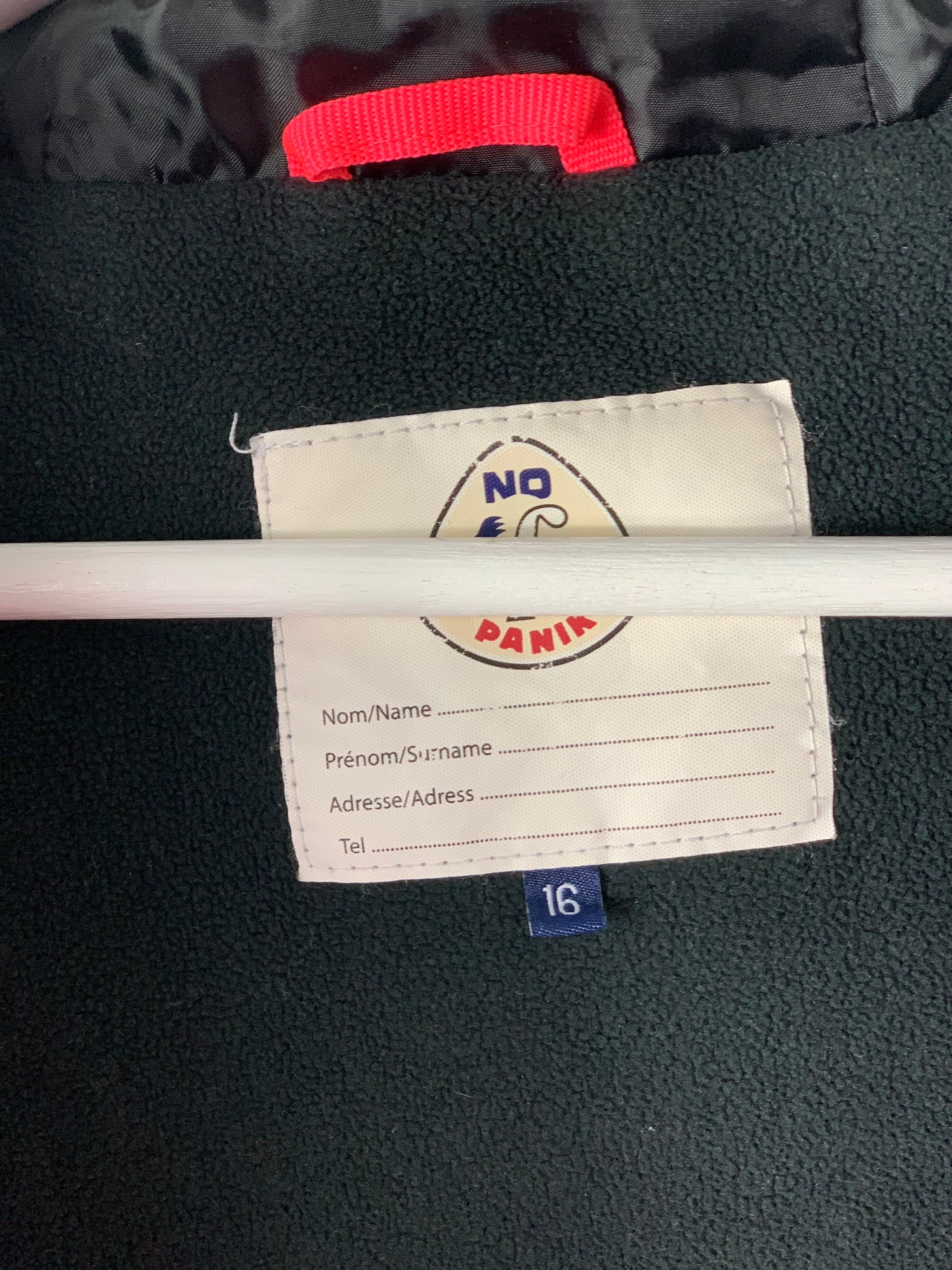 Veste ski Fusalp noire NOPANIK 16 ans