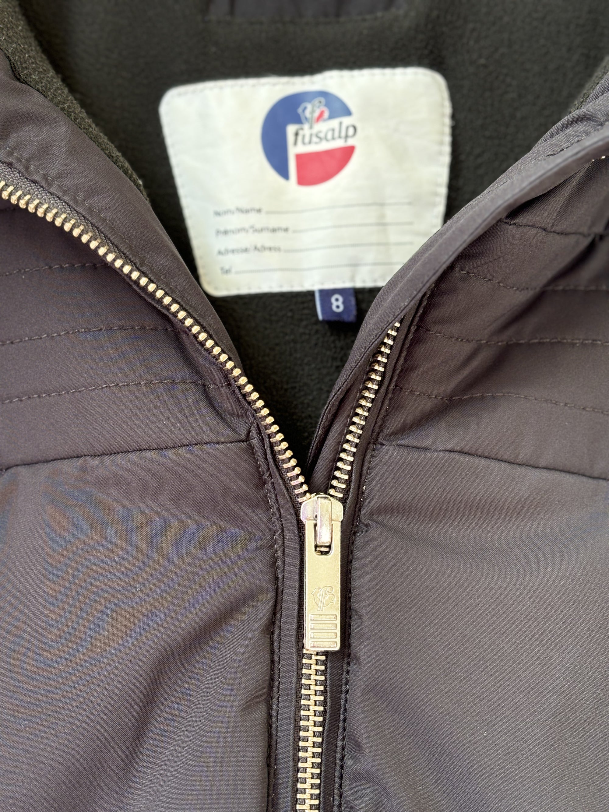 Veste ski noire fille Fusalp 8 ans