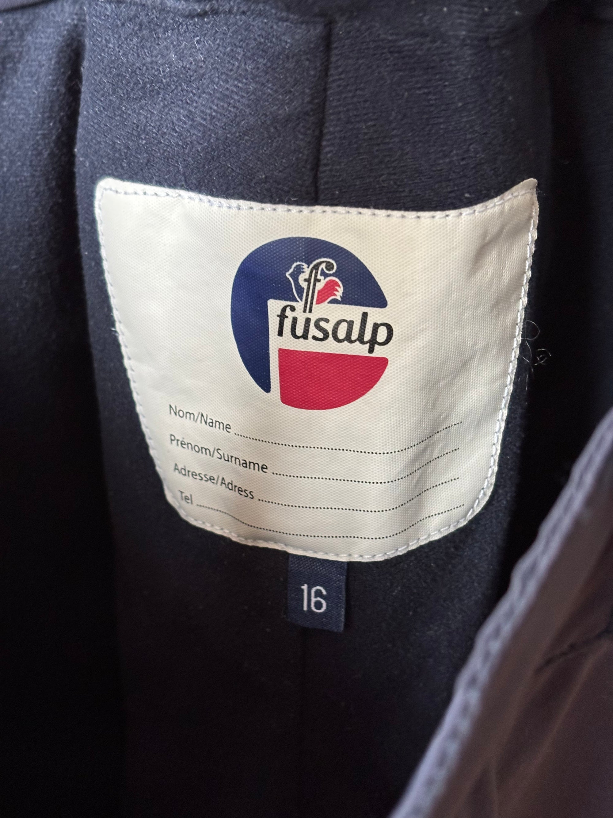 Pantalon ski marine/noir FUSALP 16 ans