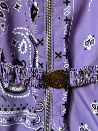 Veste ski Poivre Blanc mauve motifs PAISLEY 4 ans