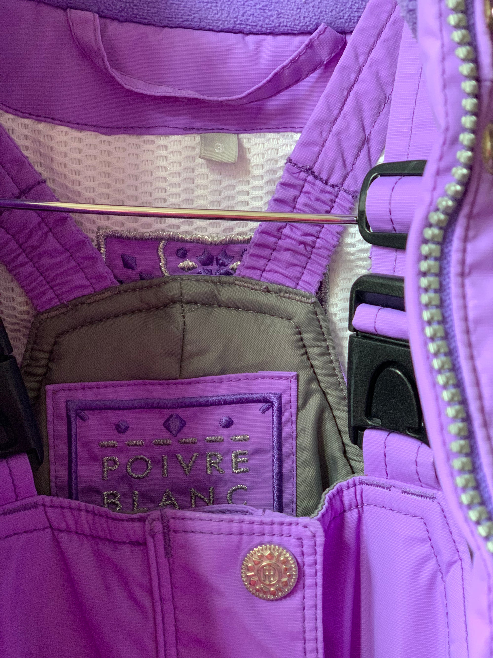 Ensemble ski violet Poivre Blanc 3 ans