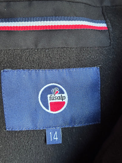 Veste ski Fusalp noir/marine 14 ans