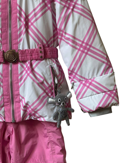 Tenue de ski rose et blanche Poivre Blanc 5 ans
