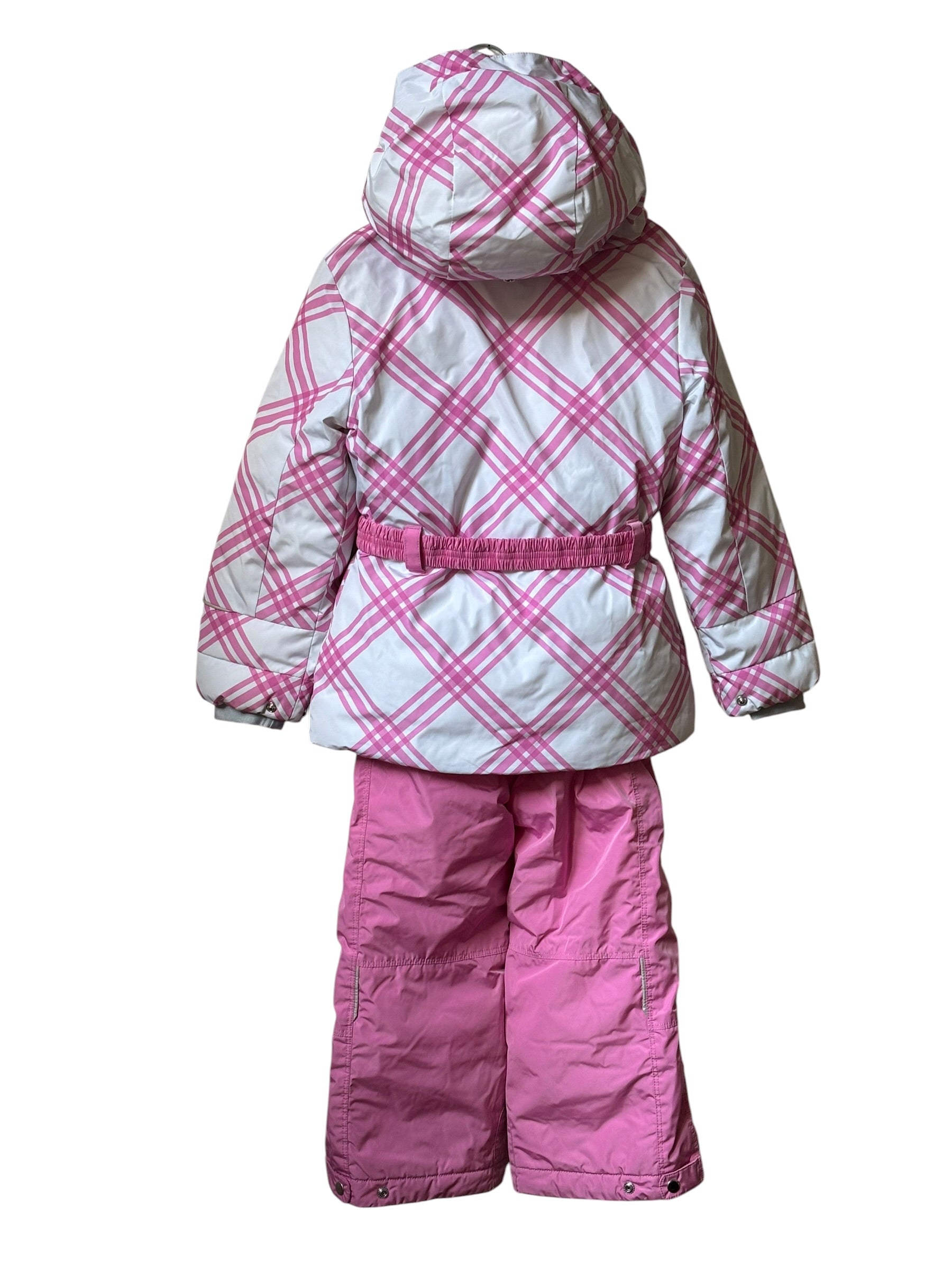 Tenue de ski rose et blanche Poivre Blanc 5 ans