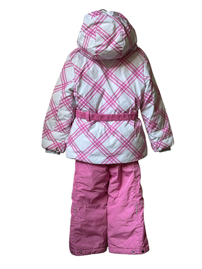 Tenue de ski rose et blanche Poivre Blanc 5 ans