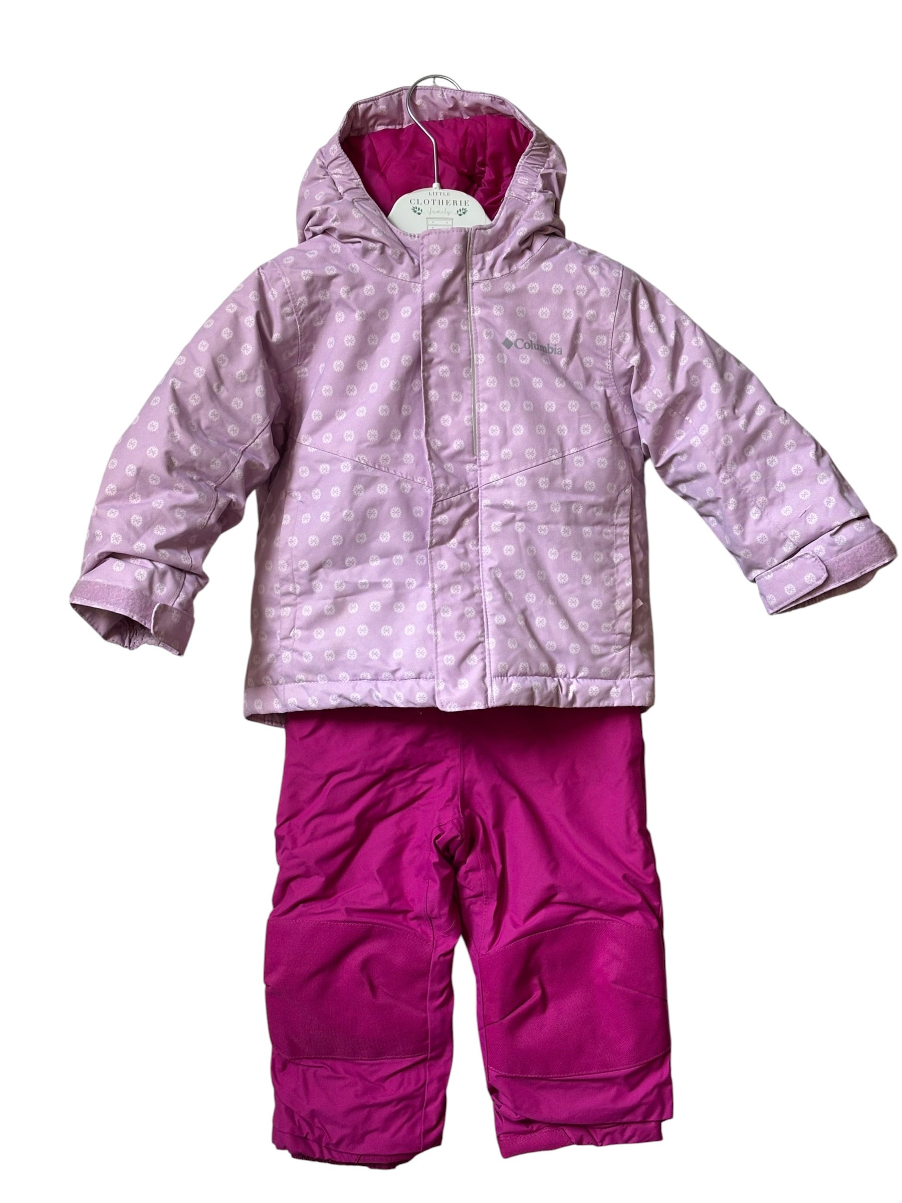 Ensemble ski Columbia fille rose 3 ans