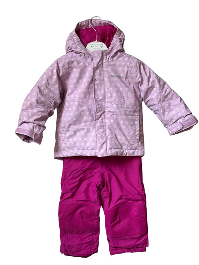 Ensemble ski Columbia fille rose 3 ans