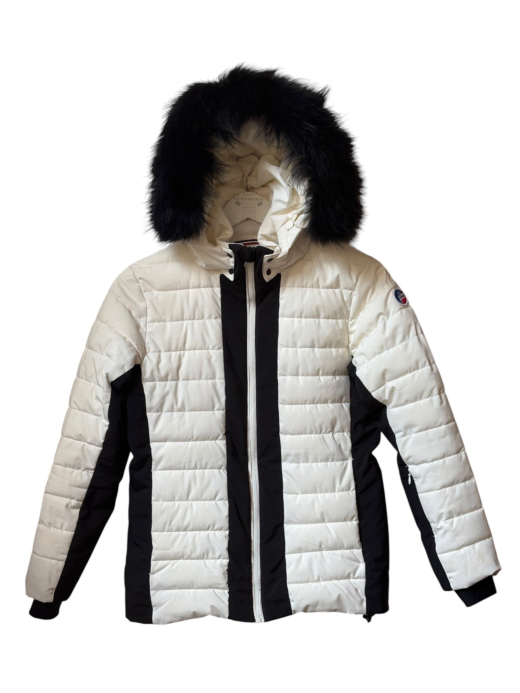 Veste ski fille blanche et noire Fusalp 14 ans