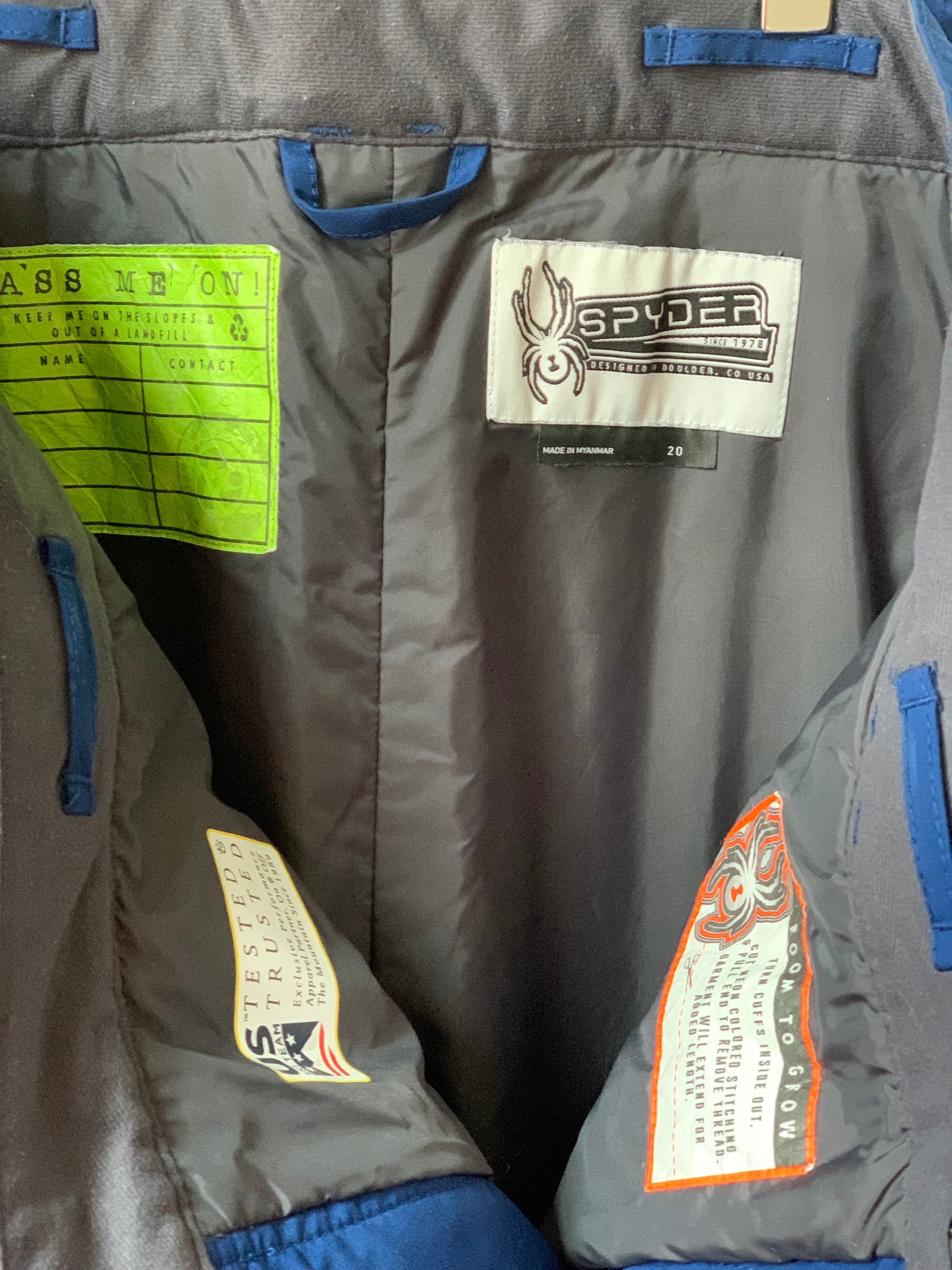 Pantalon bleu SPYDER 20 ans