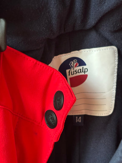 Pantalon ski Fusalp rouge 14 ans