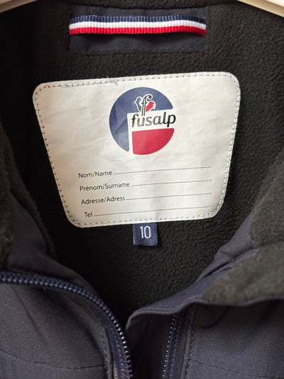 Veste ski Fusalp 10 ans noir / bleu nuit